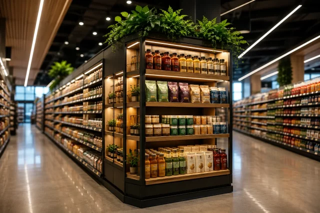 HOW SUPERMARKETS USE END OF AISLE DISPLAYS TO DRIVE SALES