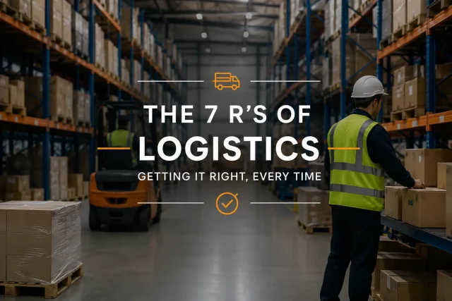 Warehouse operative picking orders against the 7 Rs of logistics framework