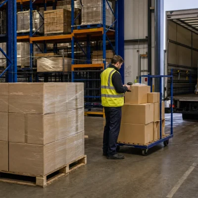 A UK warehouse releasing waitlisted stock for dispatch after demand builds.