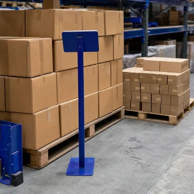 Plain cartons on pallets in a UK warehouse show shared stock for wholesale and eCommerce orders.